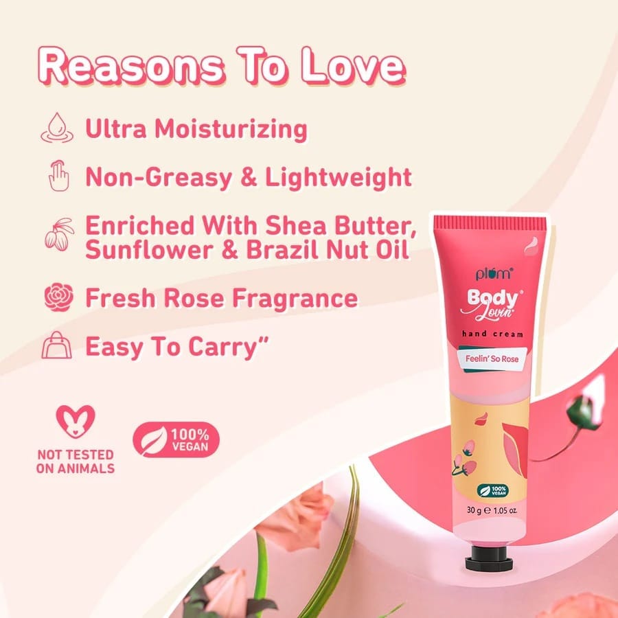 Plum - Body Lovin Hand Cream Feelin' So Rose (30g)
