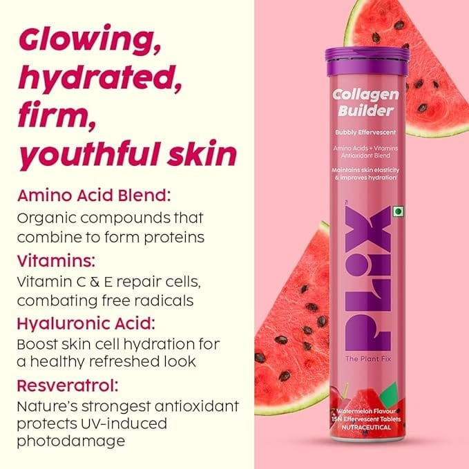 Plix - Collagen Builder Bubbly Effervescent Watermelon Flavour (15N)