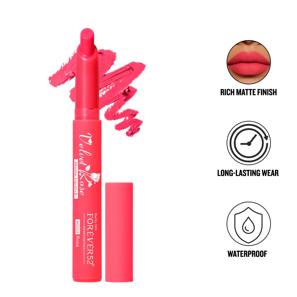 Forever 52 - Velvet Rose Matte Lipstick  {2.5g}(RS)