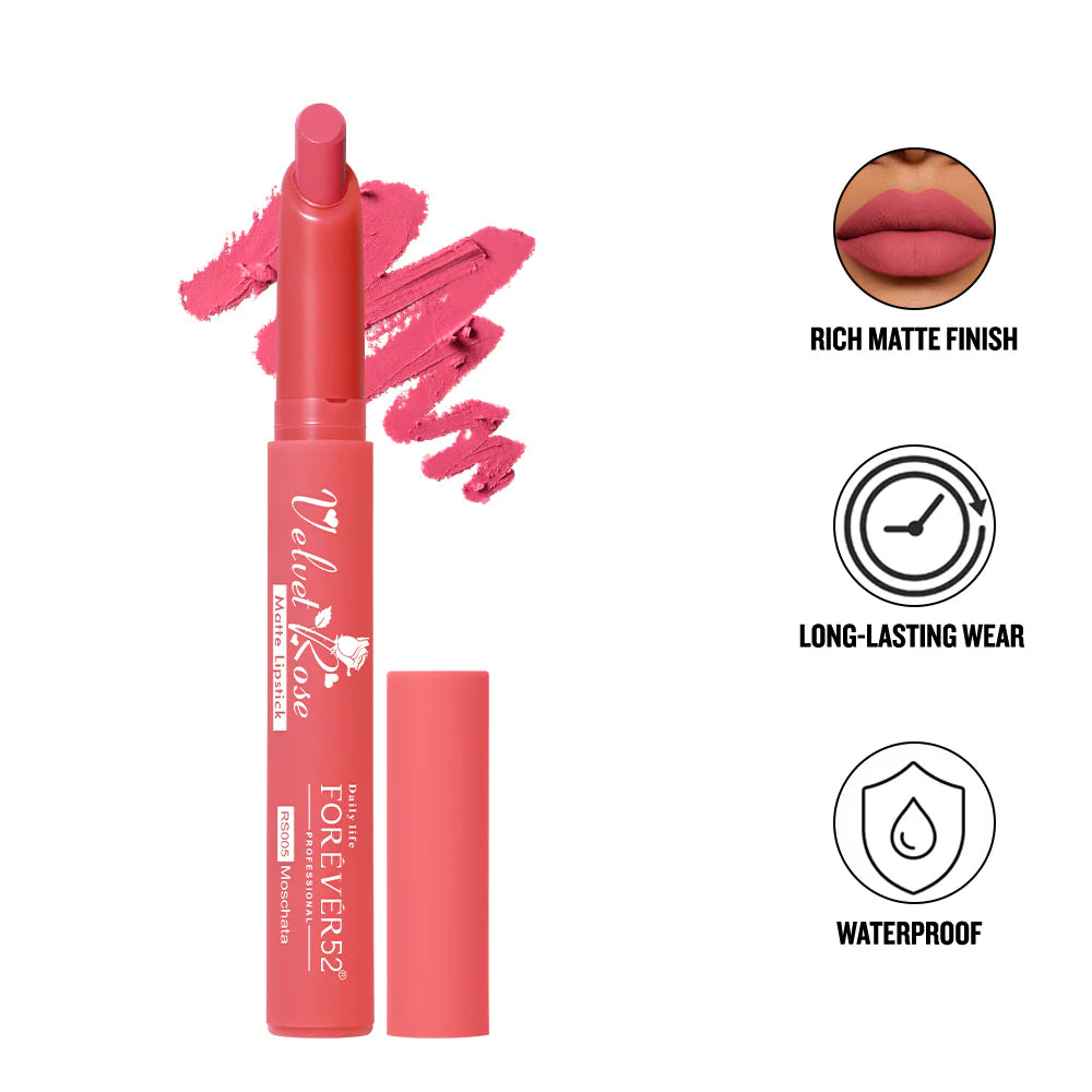 Forever 52 - Velvet Rose Matte Lipstick  {2.5g}(RS)