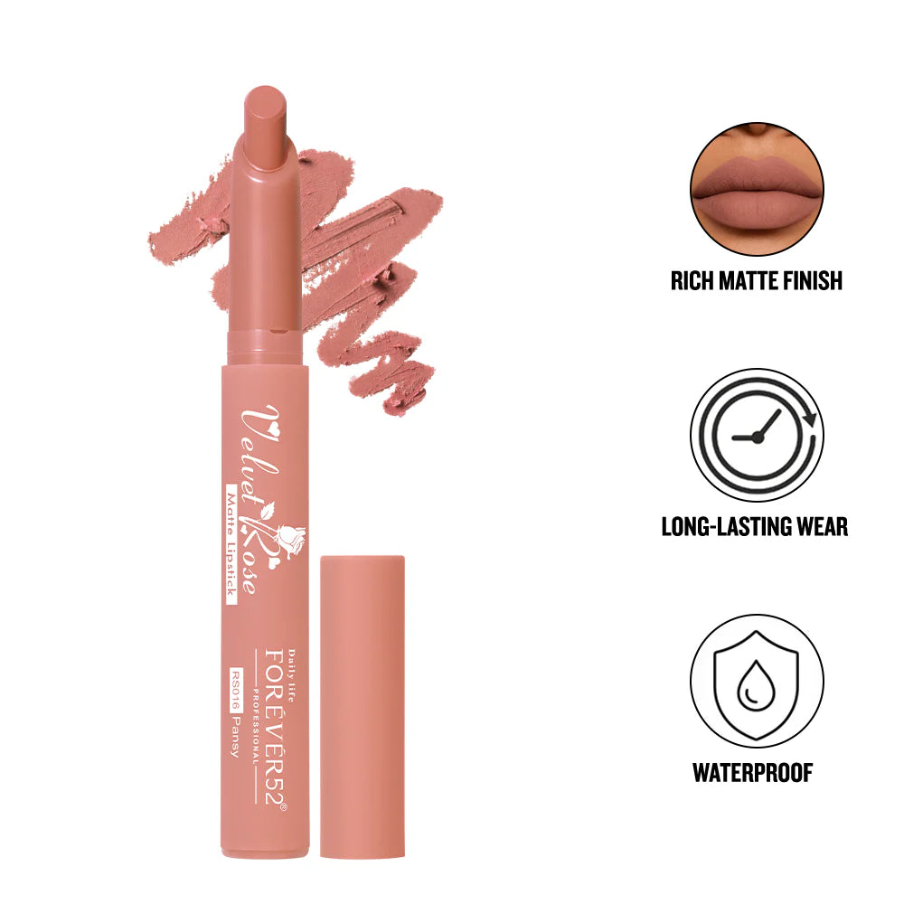 Forever 52 - Velvet Rose Matte Lipstick  {2.5g}(RS)