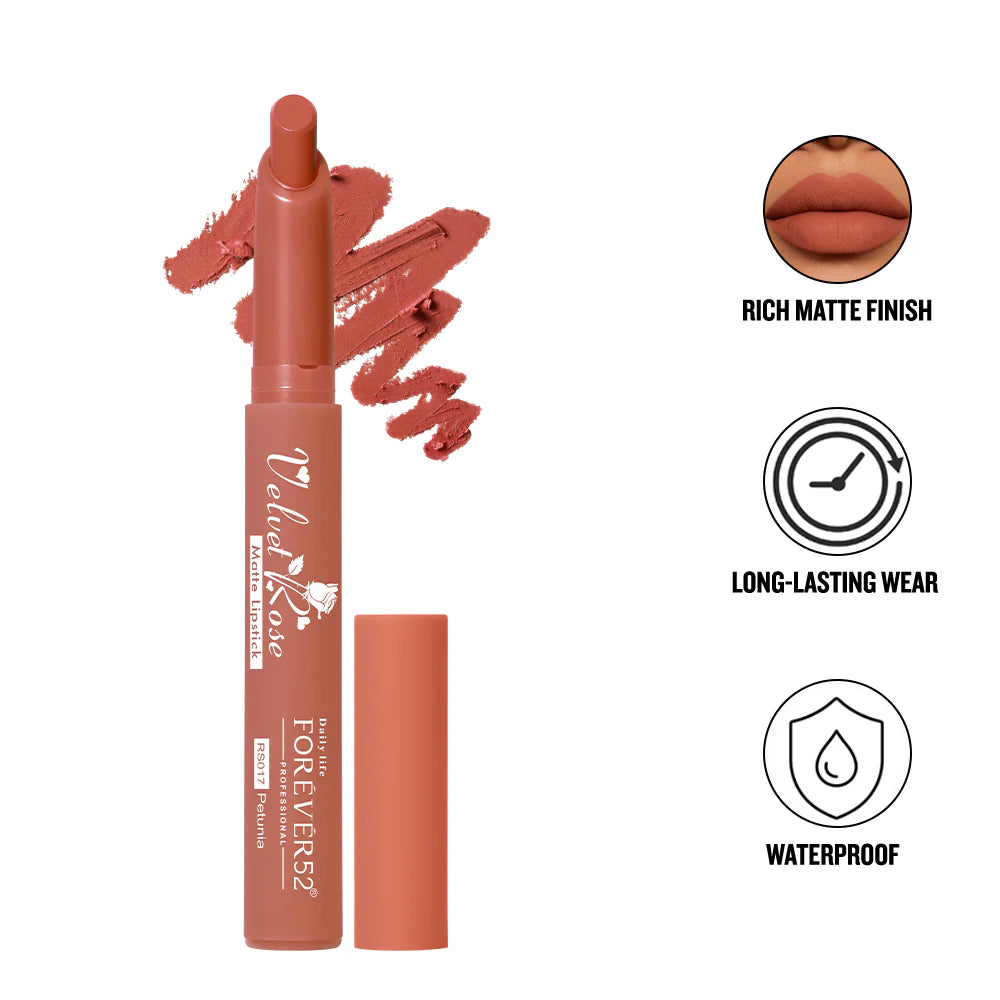 Forever 52 - Velvet Rose Matte Lipstick  {2.5g}(RS)