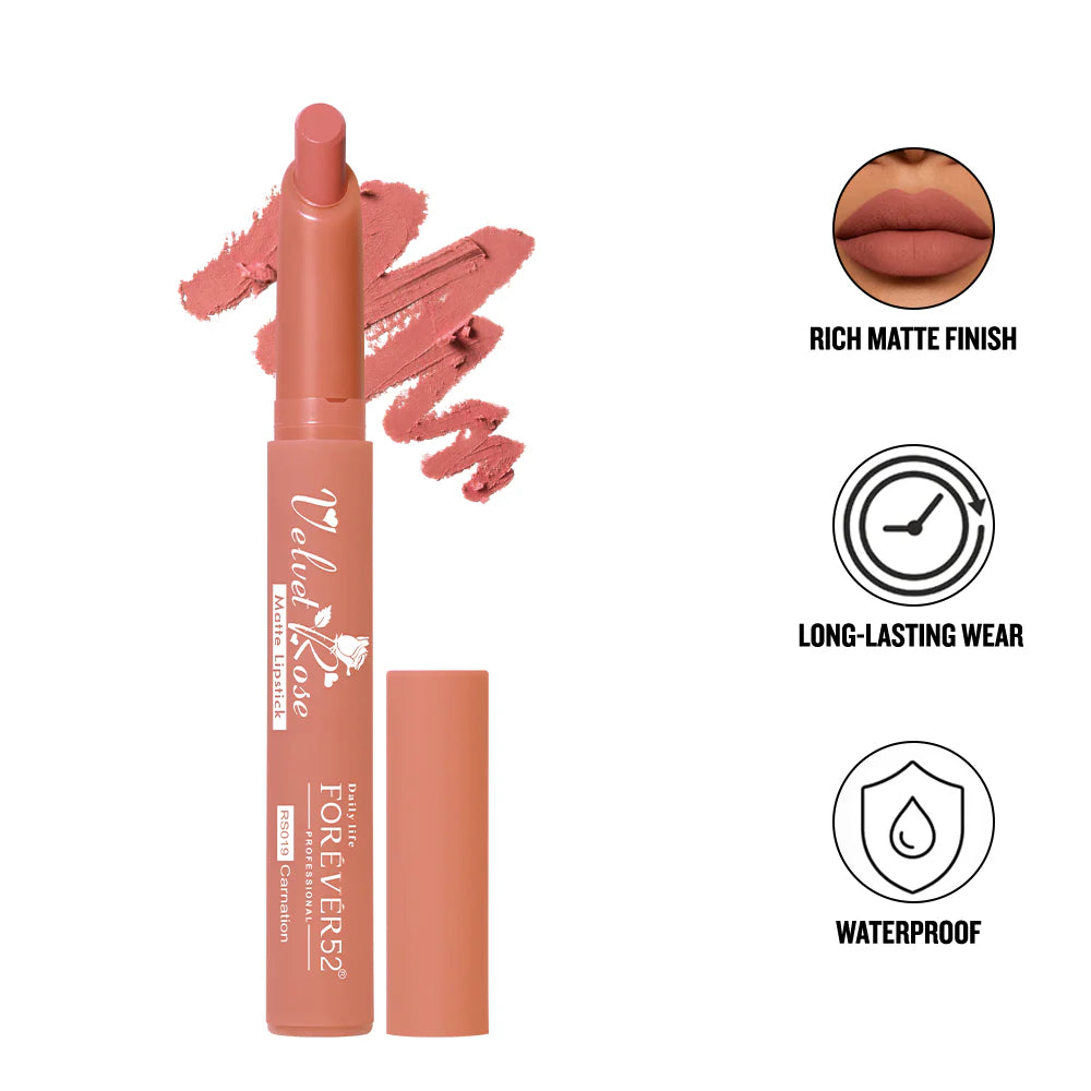 Forever 52 - Velvet Rose Matte Lipstick  {2.5g}(RS)
