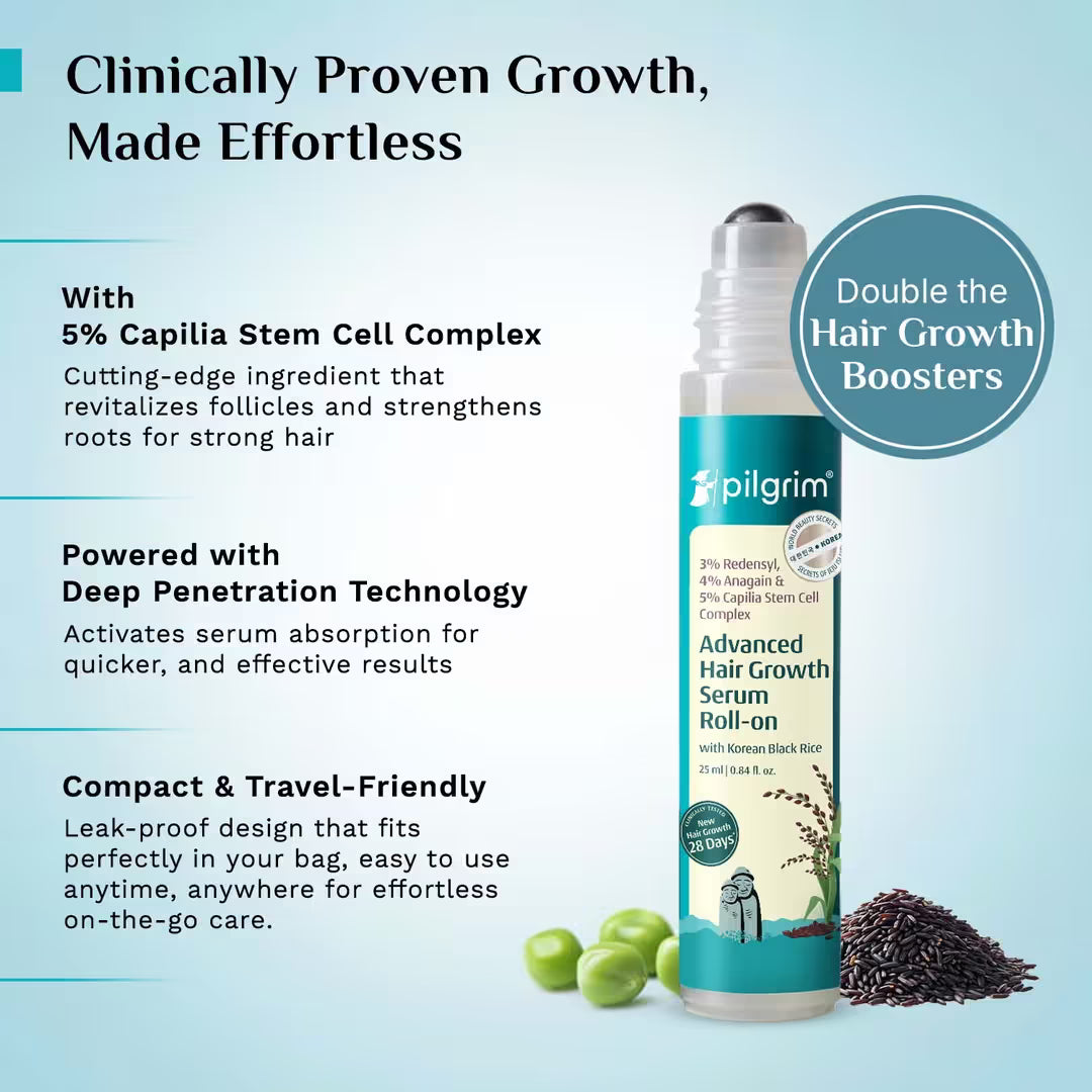 Pilgrim - Advanced Hair Growth Serum Roll-On (25ml)