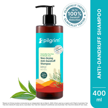 Pilgrim - Australian Tea Tree Non-Drying Anti-Dandruff Shampoo (400ml)