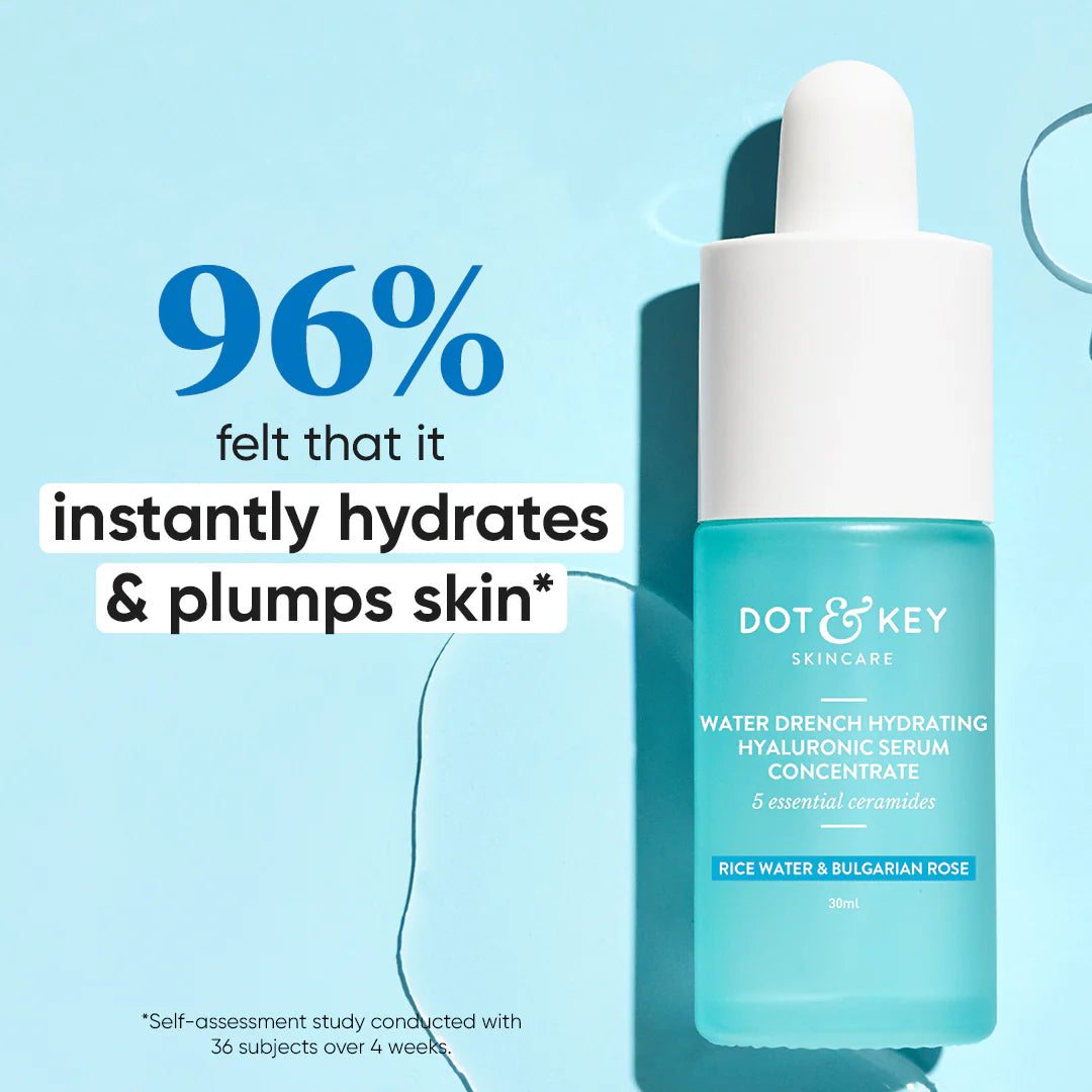 Dot & Key - Hyrating Hyaluronic Serum with Rice Water & Bulgarian Rose (30ml)