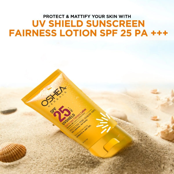 Oshea - Spf25 Pa+++ Uvshield Sunscreen Fairness Lotion (120g)