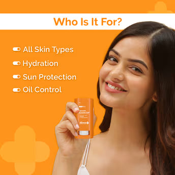 The Derma - HYALURONIC SUNSCREEN STICK WITH SPF 60 AND PA ++++FOR EASY REAPPLICATION (20G)