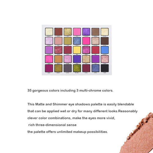 Shopaarel - Spectrum-1 (35 Color Eyeshadow Palette) - 35*1.3g