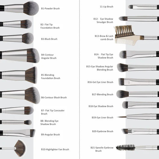 Swiss Beauty – Professional Series Makeup Brush 20 Pieces Set