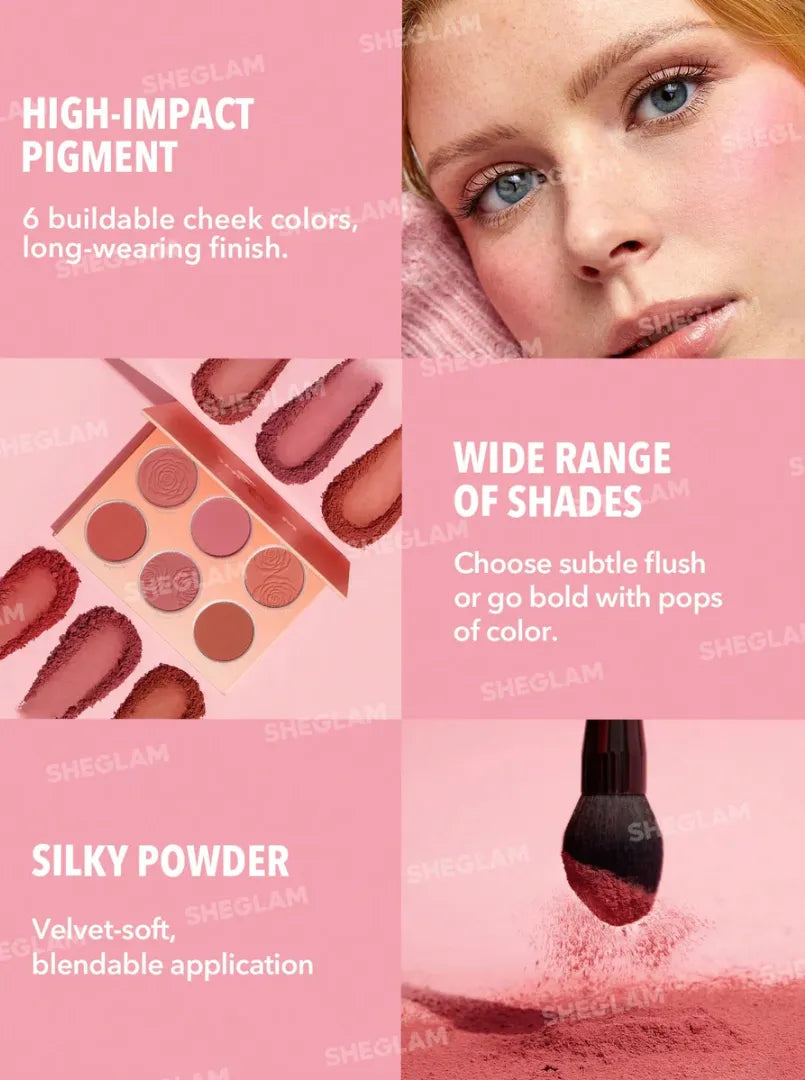 Sheglam - Floral Flush Blush Palette-Blushing Bouquet 18g