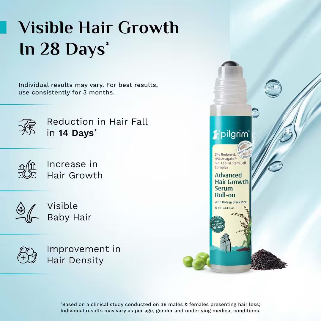 Pilgrim - Advanced Hair Growth Serum Roll-On (25ml)