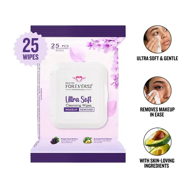 Forever 52 - Ultra Soft Cleansing Wipes Makeup Remover (ULT001)
