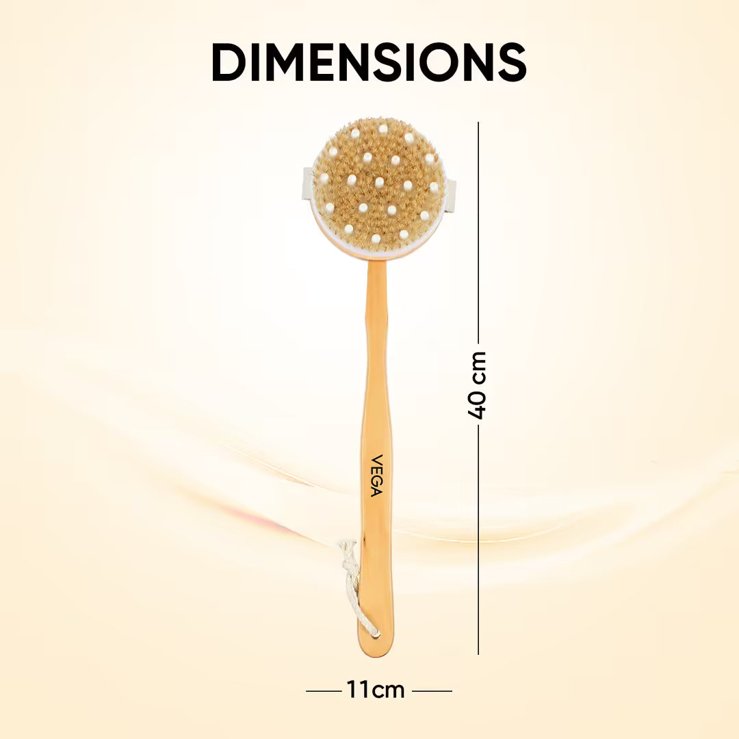 Vega – Bristle Bath Brush With Massager (NBA-1/2)