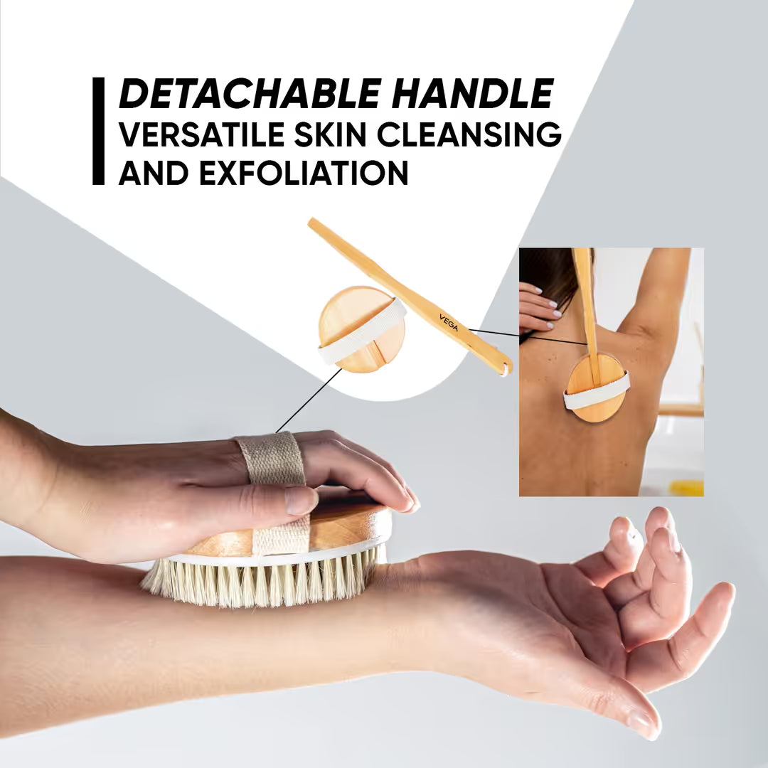 Vega – Bristle Bath Brush With Massager (NBA-1/2)