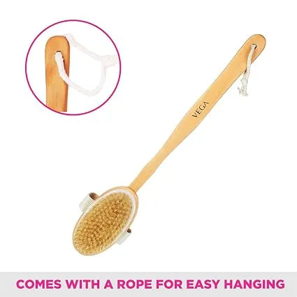 Vega – Natural Bristle Bath Brush (NBA- 1/3)