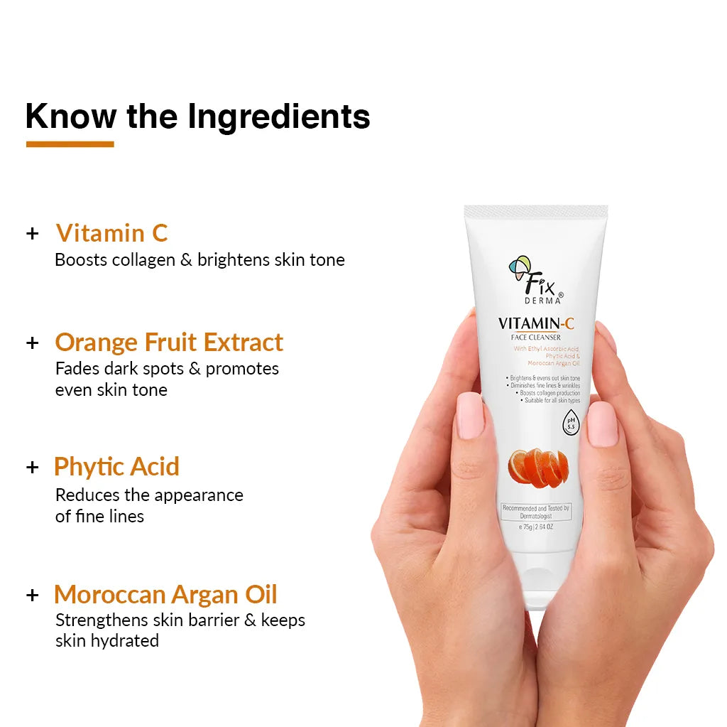 Fix Derma - Vitamin C Face Wash For Oily Skin With Ascorbic Acid (75g)