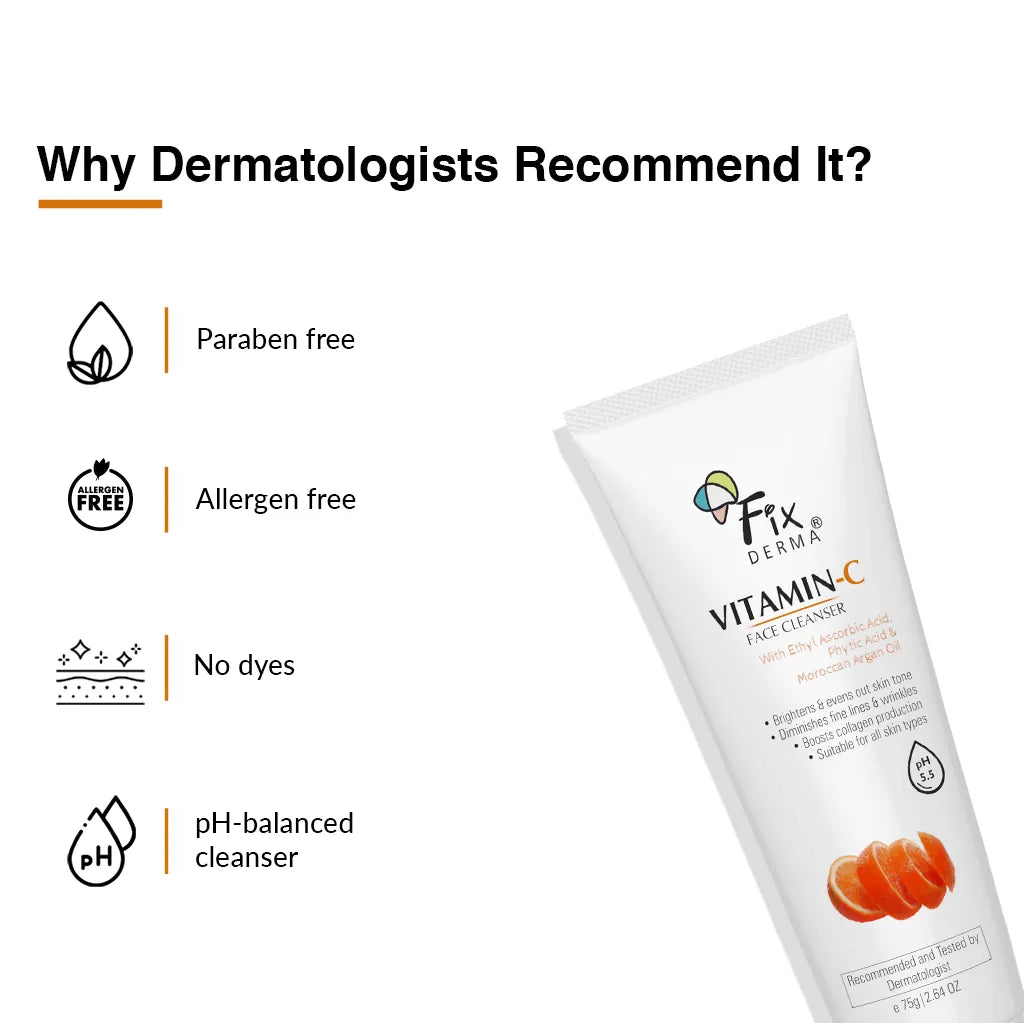 Fix Derma - Vitamin C Face Wash For Oily Skin With Ascorbic Acid (75g)