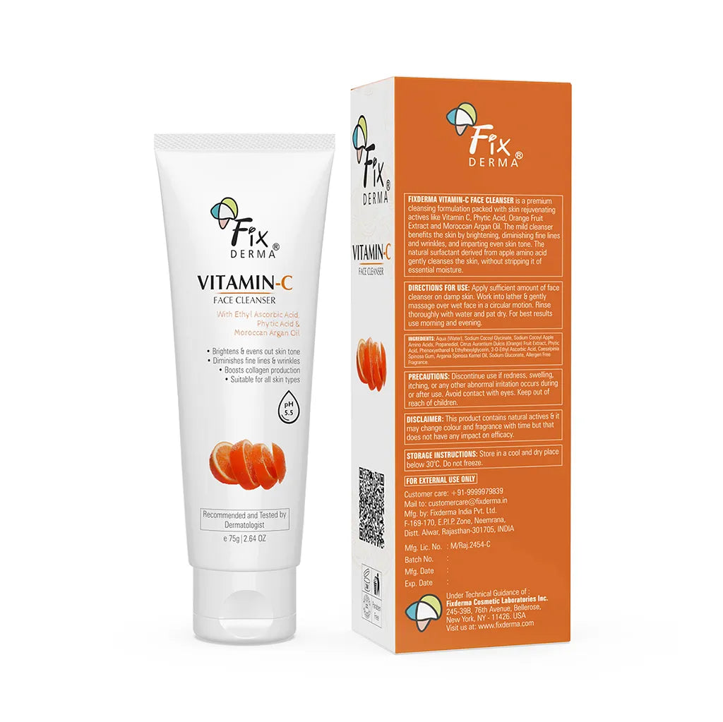 Fix Derma - Vitamin C Face Wash For Oily Skin With Ascorbic Acid (75g)