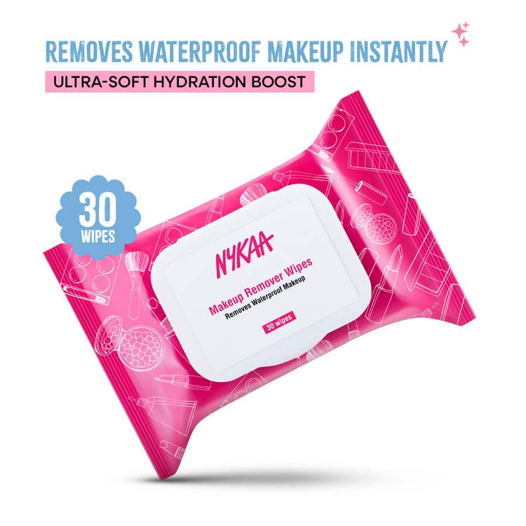 Nykaa - Makeup Remover Wipes Removes Waterproof Makeup 30-Wipes