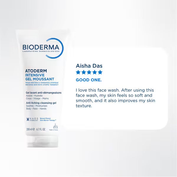 Bioderma - Atoderm Intensive Gel Moussant Ultra-soothing Gel, Very Dry To Atopic Skin (200mL)