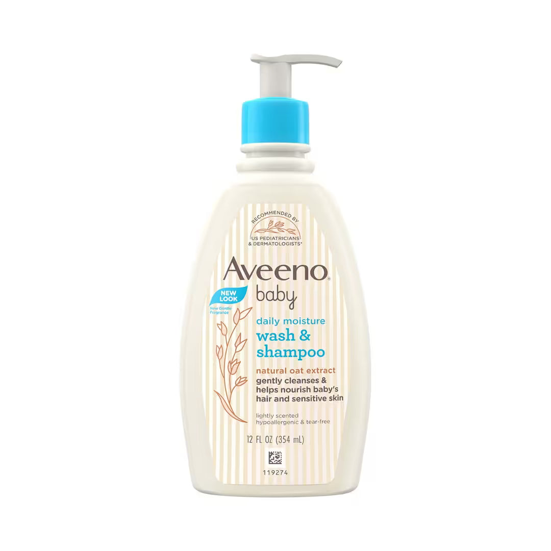 Aveeno – Baby Daily Moisture Wash & Shampoo (354ml)