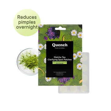 Quench - Matcha Tea Clarifying Spot Patches With Salicylic Acid And Niacinamide (12 Patches)