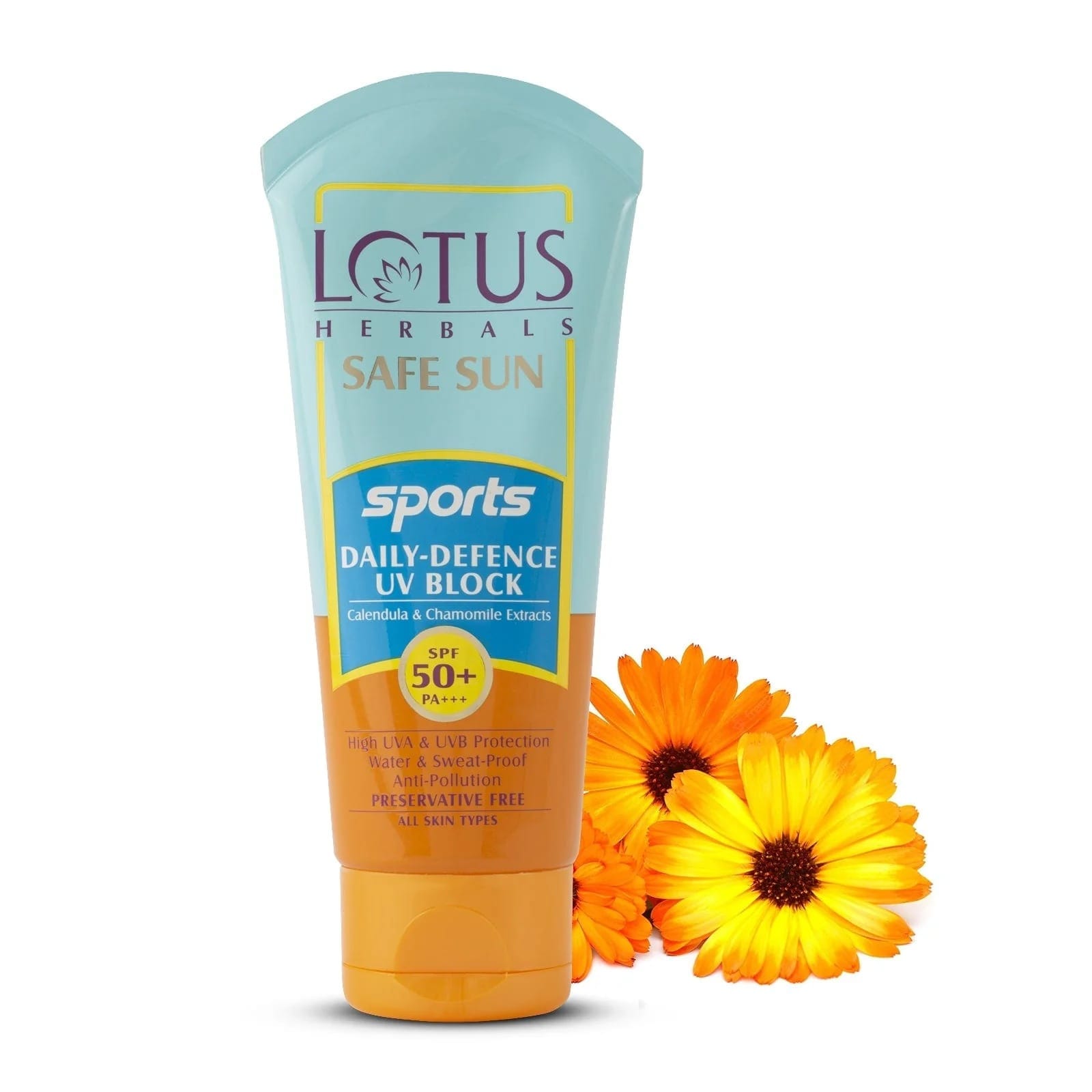 Lotus Herbals - Safe Sun Sports Daily - Defence UV Block Spf 50 PA+++ (80g)