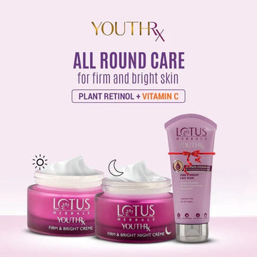 Lotus - Youth RX Firm & Bright Power Combo Retinol + Vitamin C (Free Firm & Bright Face Wash 100ML)