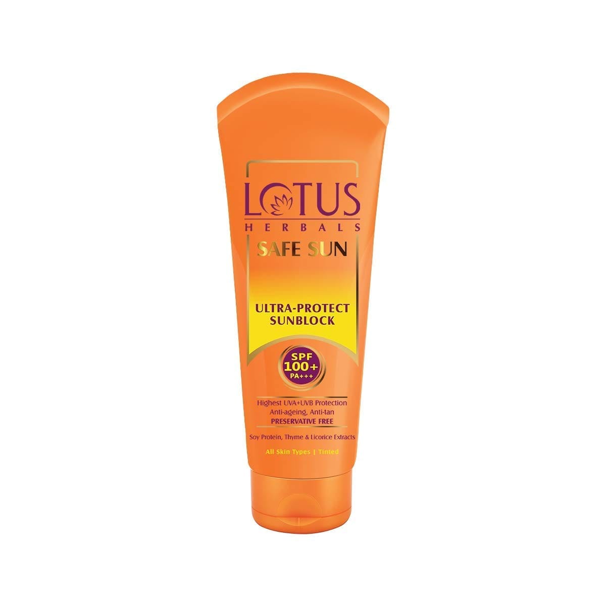 Lotus Herbals - Safe Sun Ultra - Protect Sunscreen Anti-Ageing , Anti-Tan SPF 100+ PA+++ (50g)