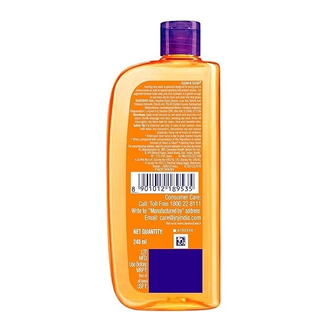 Clean & Clear - Foaming Face Wash (240ML)