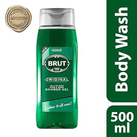 Brut - Original All In One Hair & Body Shower Gel (500ML)