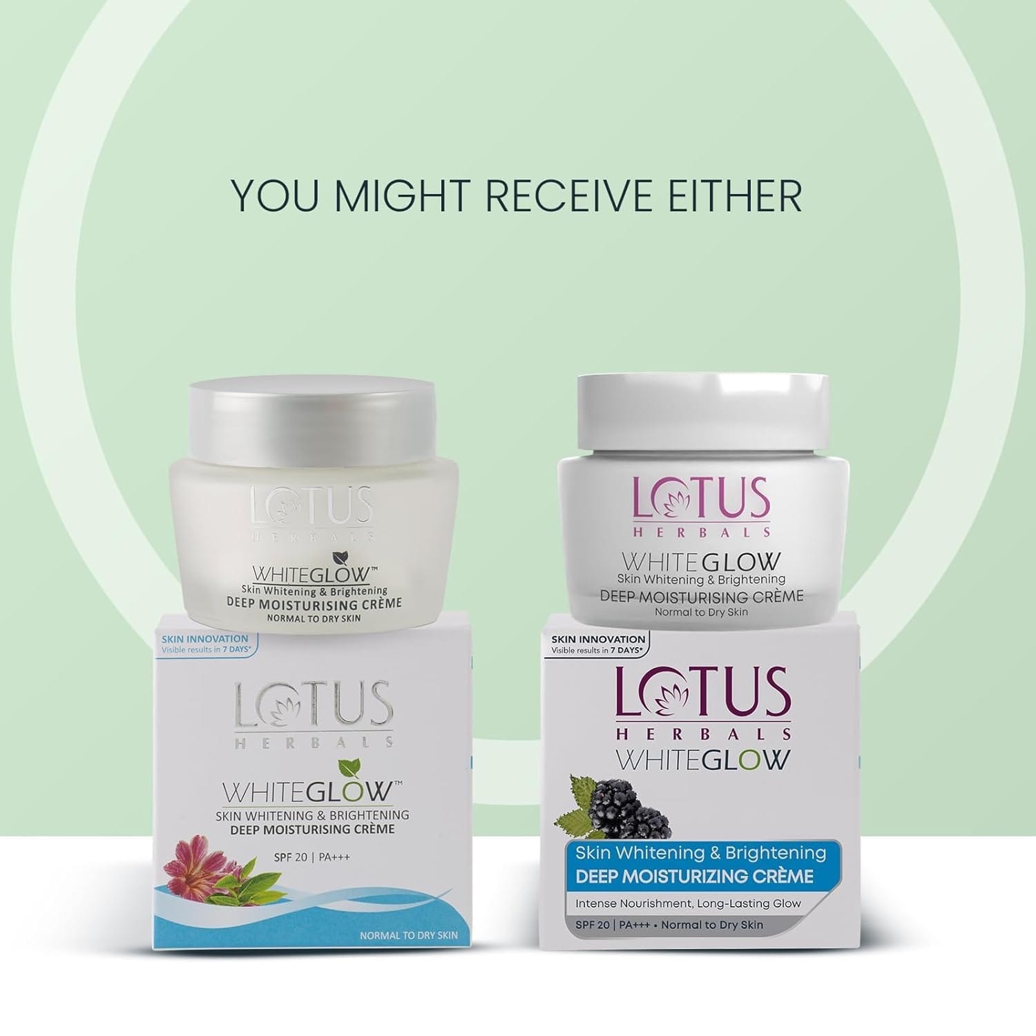 Lotus Herbals - WhiteGlow Deep Moisturising Creme SPF 20 PA+++ (40g)