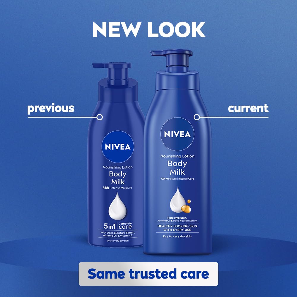 Nivea - Nourishing Lotion Body Milk 72h Moisture Intense Care (600ML)