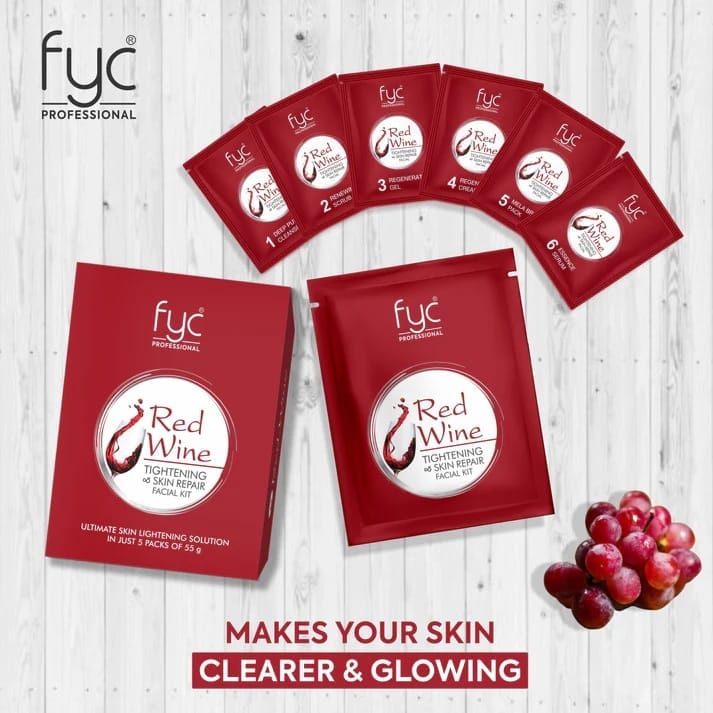 FYC Professional - Red Wine Tightening & Skin Firming Facial Kit (275g)