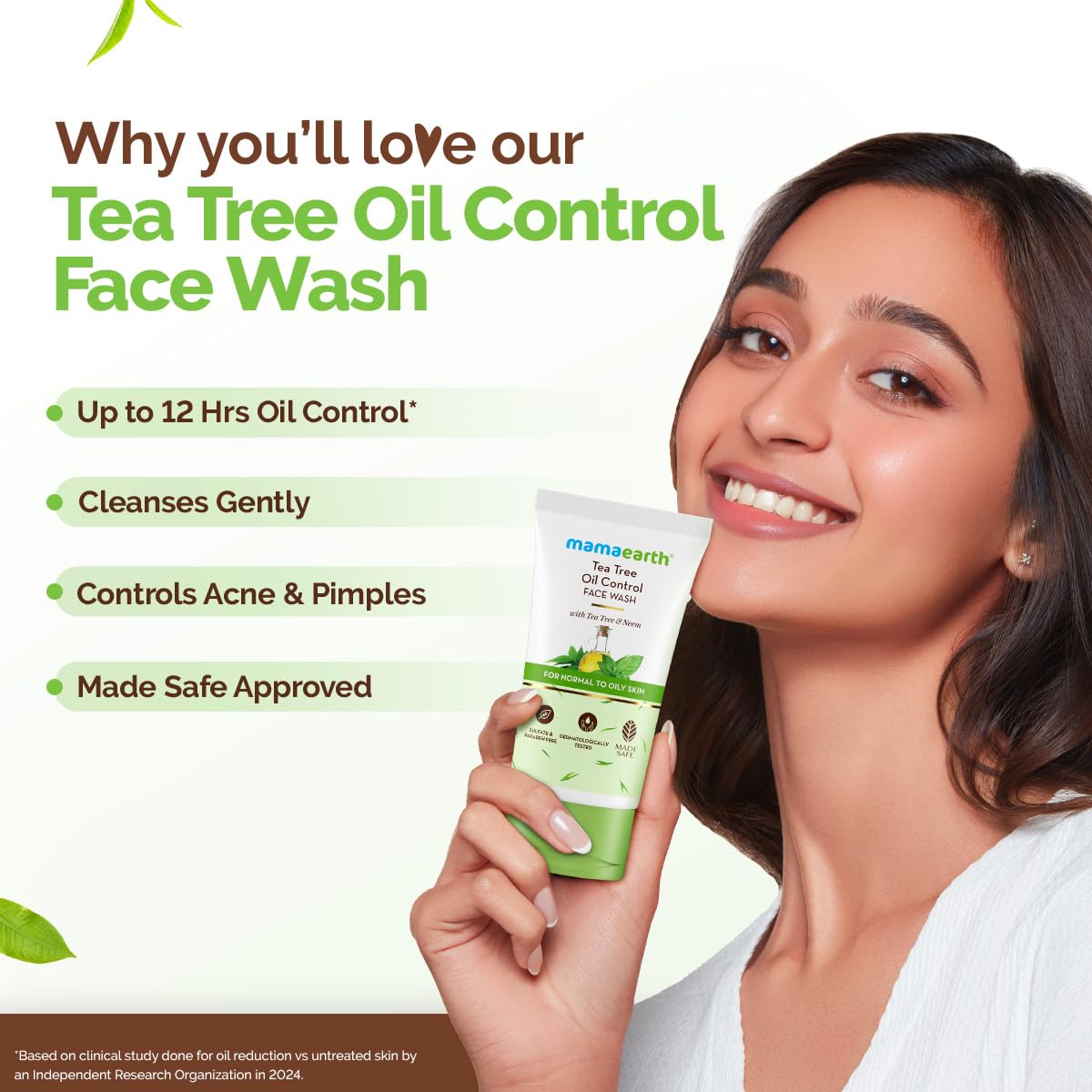 Mamaearth - Tea Tree Oil Control Facewash For Normal To Oily Skin (150ML) [Buy 1 Get 1 Free]
