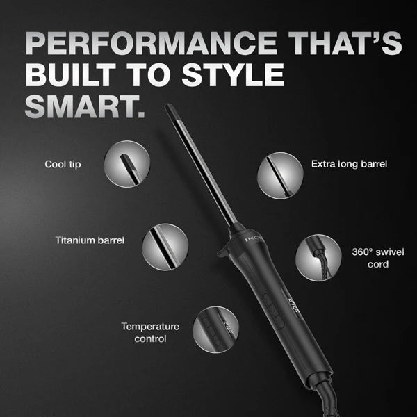 Ikonic Professional - Hot Wand 2.0 Titanium Barrel For Tight Skinny Curls (10MM)