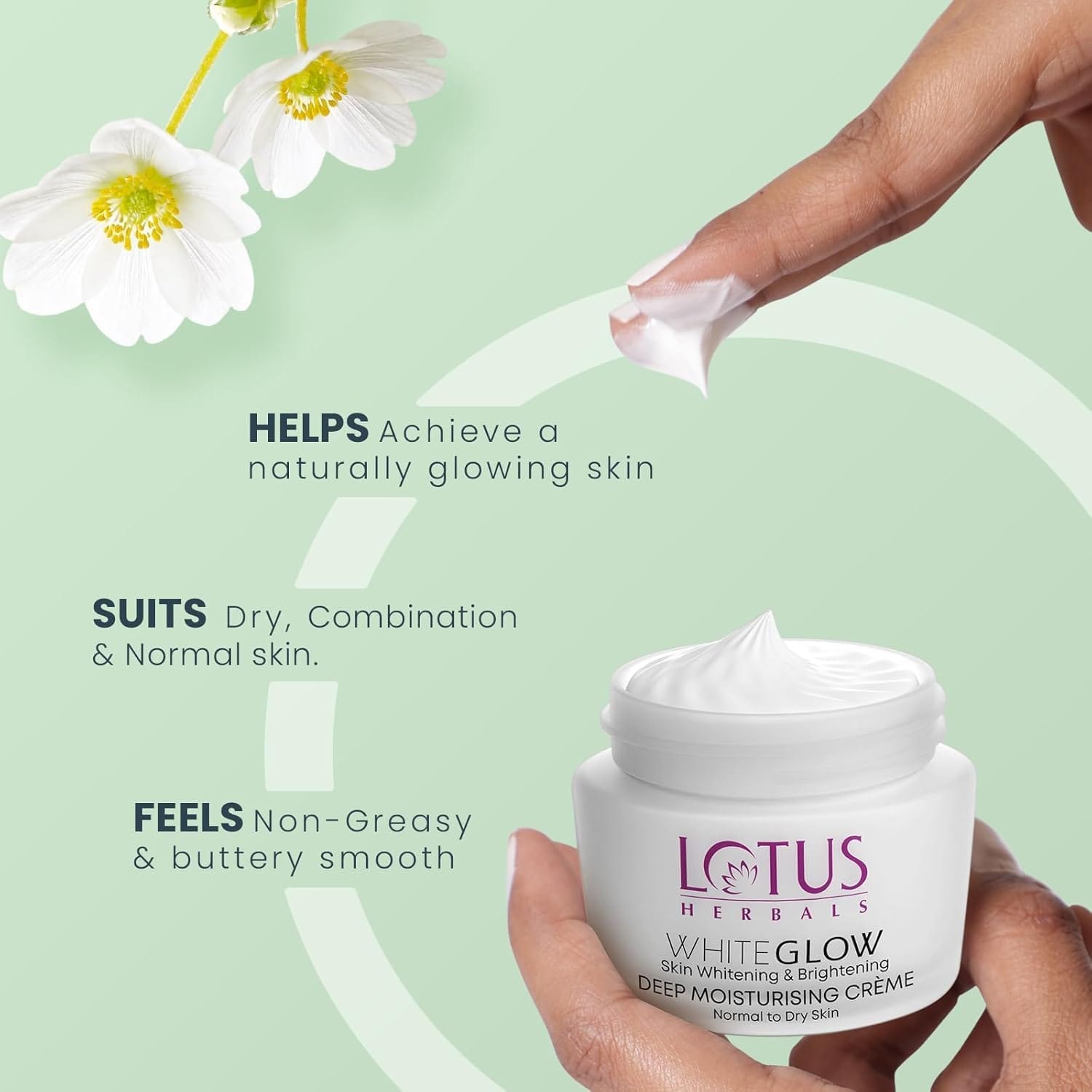 Lotus Herbals - WhiteGlow Deep Moisturising Creme SPF 20 PA+++ (40g)