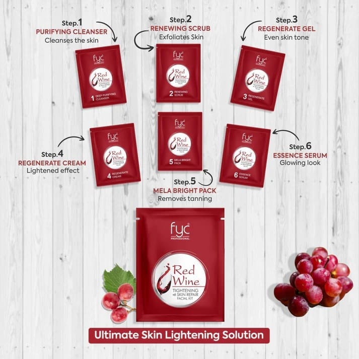 FYC Professional - Red Wine Tightening & Skin Firming Facial Kit (275g)