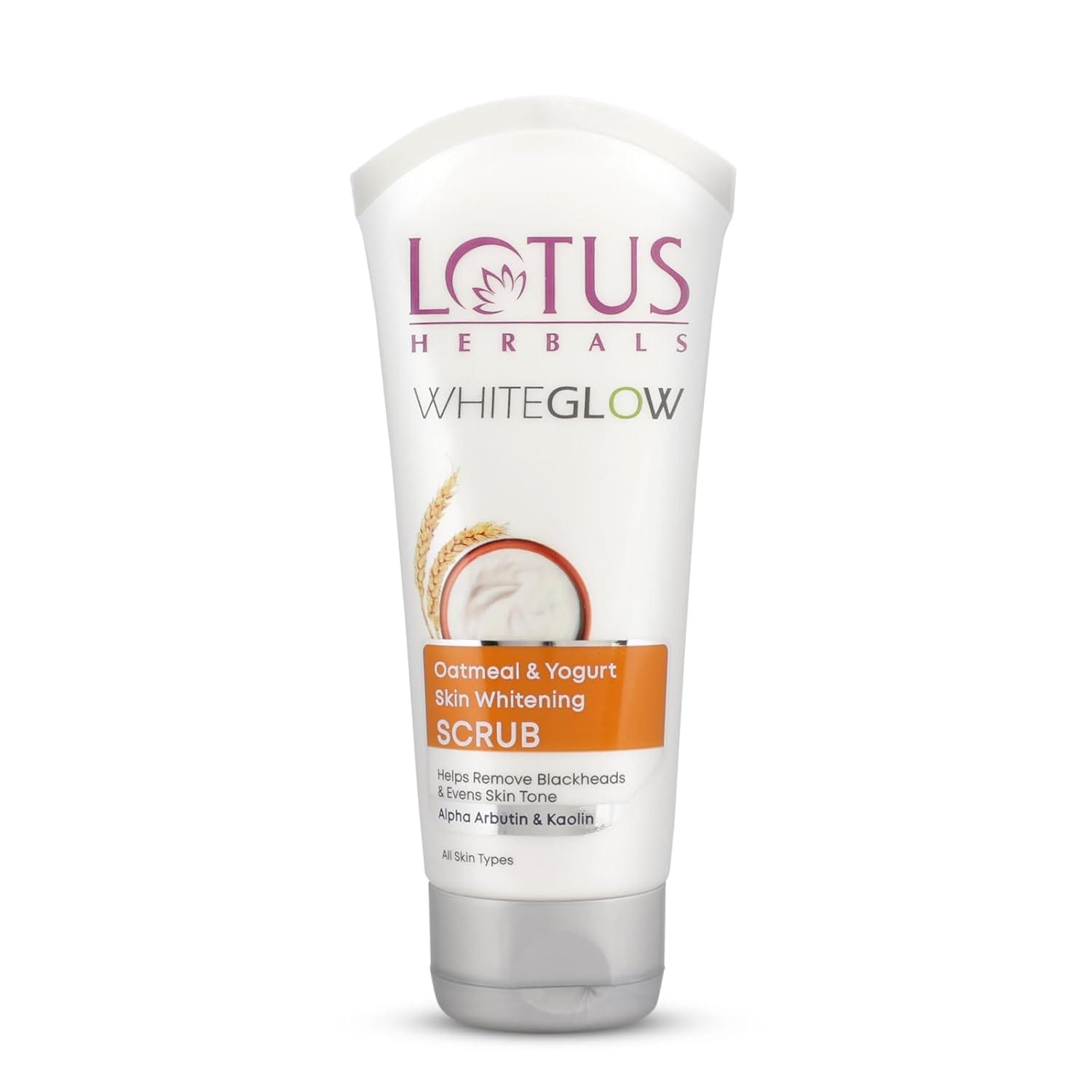 Lotus Herbals - WhiteGlow Oatmeal & Yogurt Skin Whitening Scrub (100g)