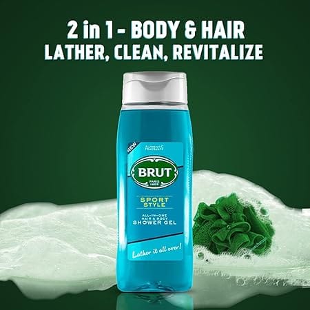 Brut - Sport Style All In One Hair & Body Shower Gel (500ML)