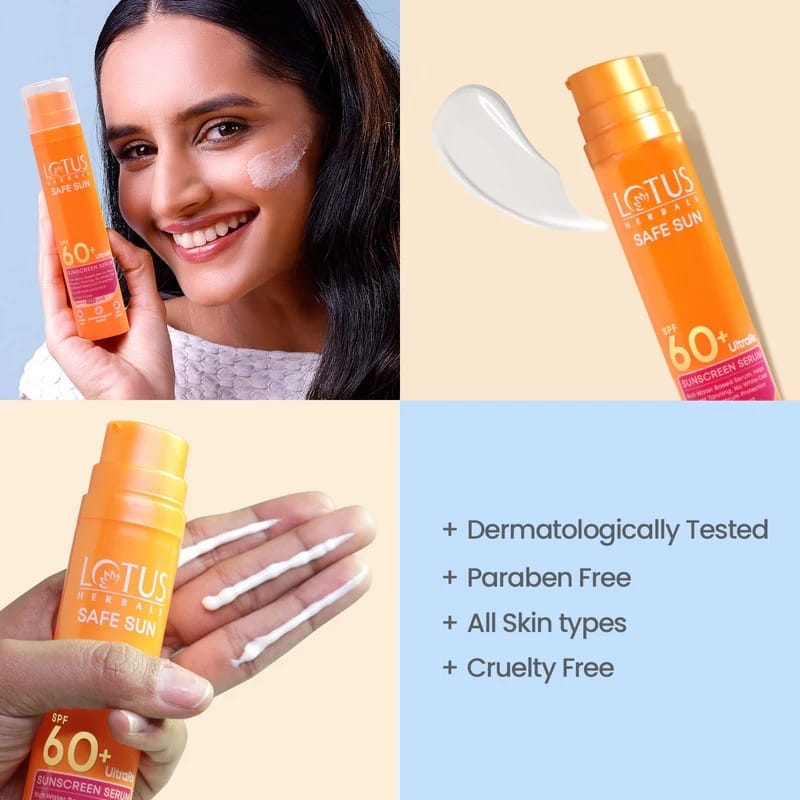 Lotus Herbals - Safe Sun Spf 60+ UltraRx Sunscreen Serum (50ML)