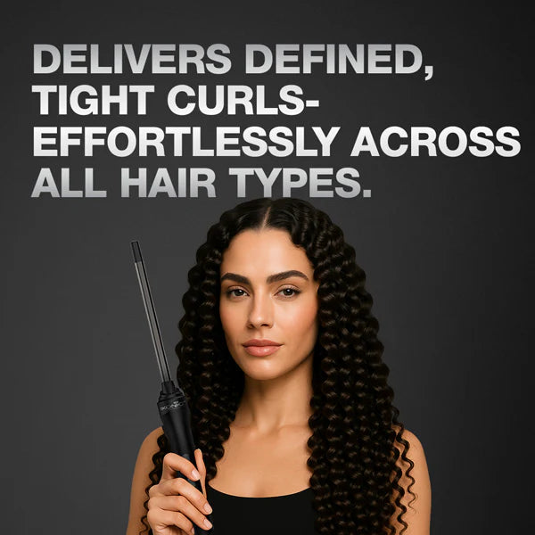 Ikonic Professional - Hot Wand 2.0 Titanium Barrel For Tight Skinny Curls (10MM)