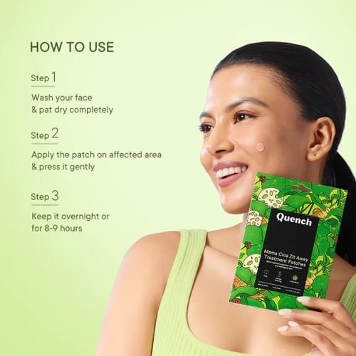 Quench - Matcha Tea Clarifying Spot Patches With Salicylic Acid And Niacinamide (12 Patches)