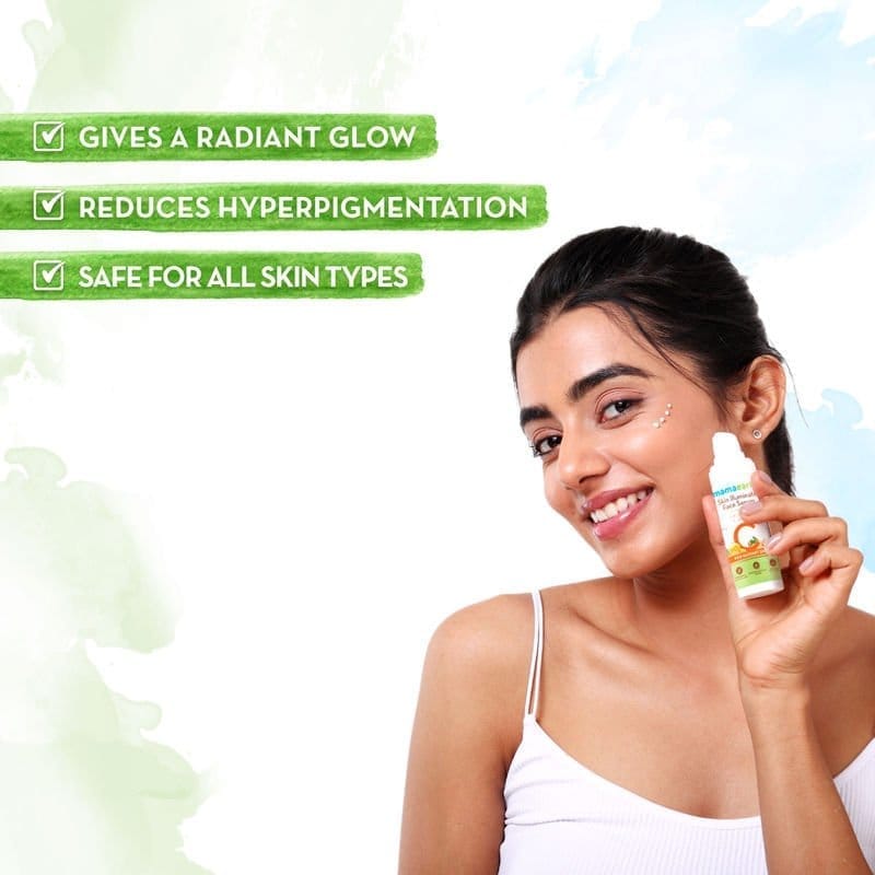 Mamaearth Skin Illuminate Face Serum With Vitamin C & Turmeric For Radiant Skin (30g)