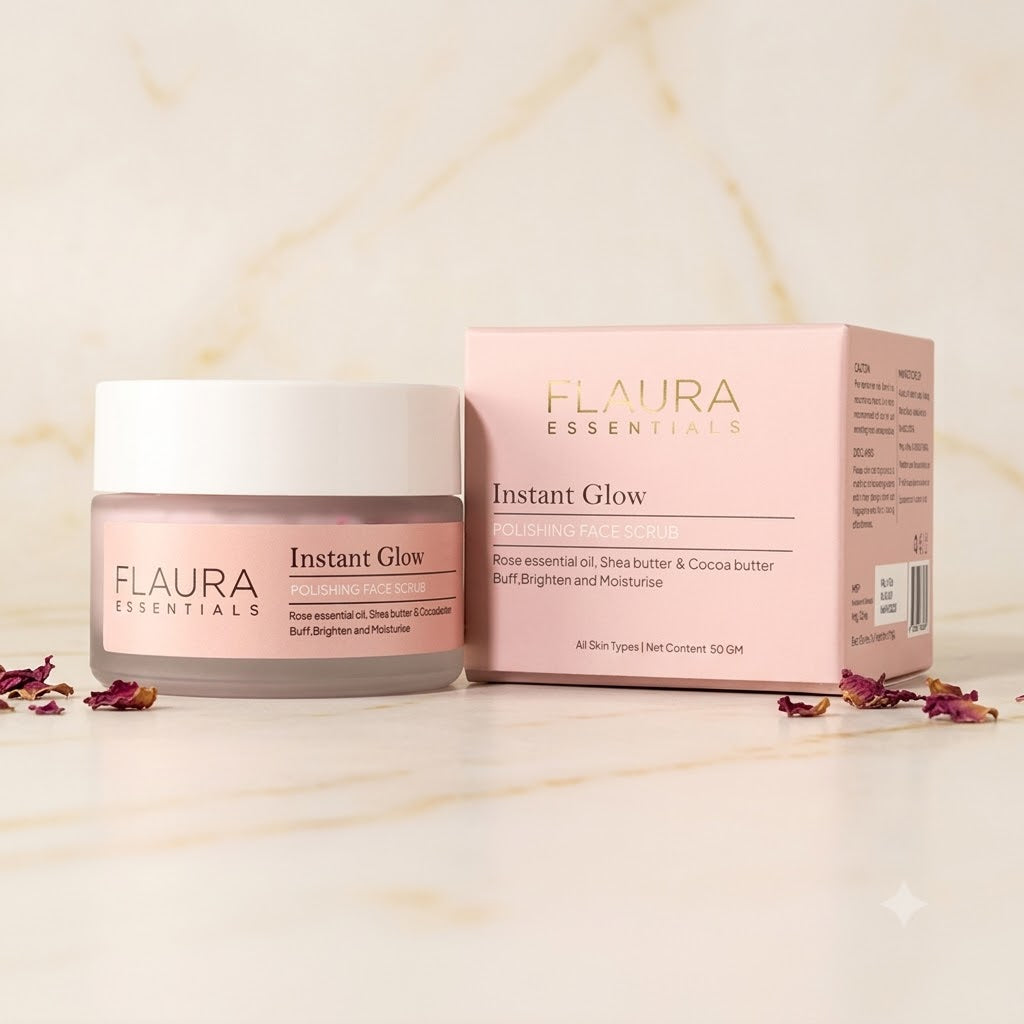 Flaura - Instant Glow Polishing Face Scrub (50gm)