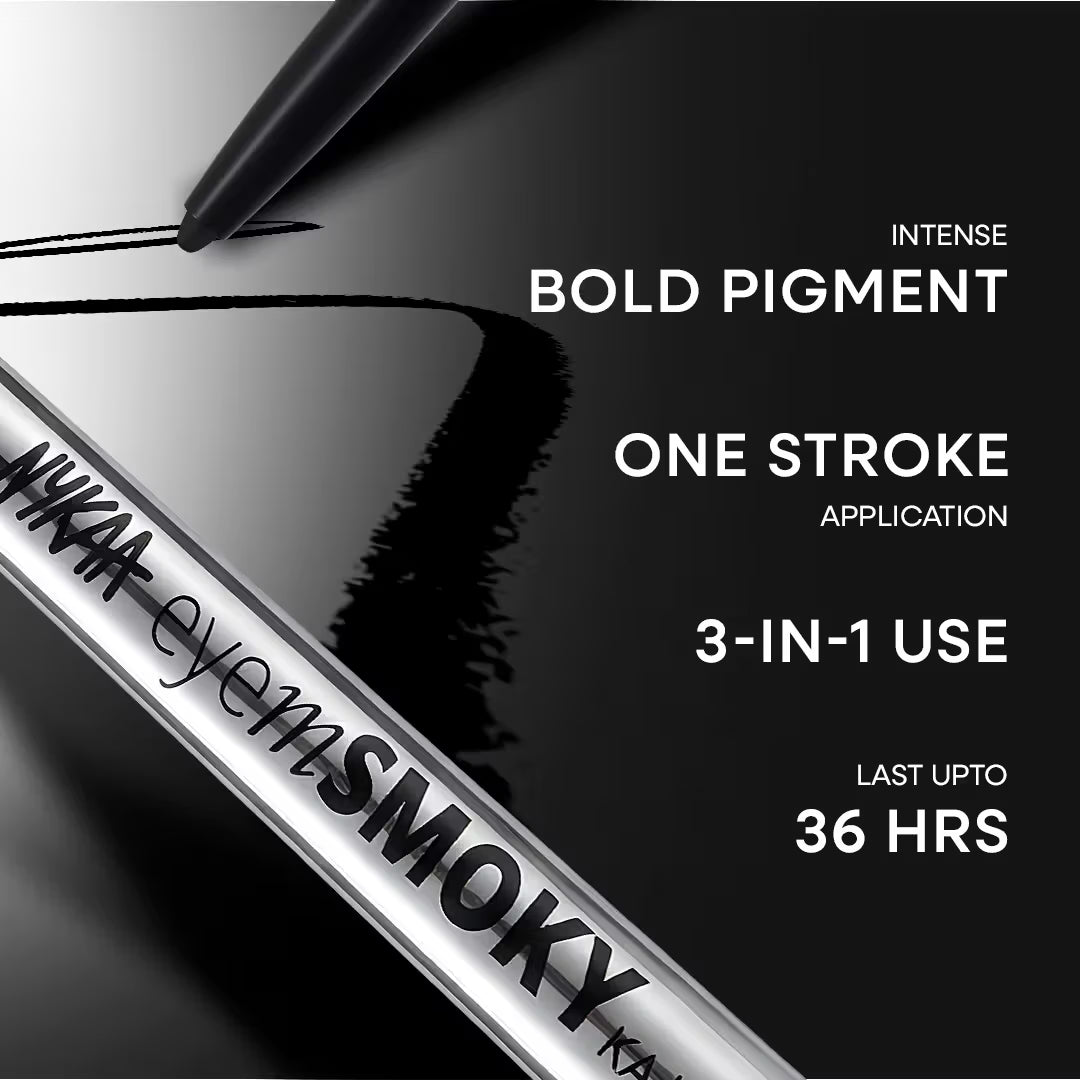 Nykaa - Eyem Smoky Kajal Lasts Upto 36 Hours (0.3g)