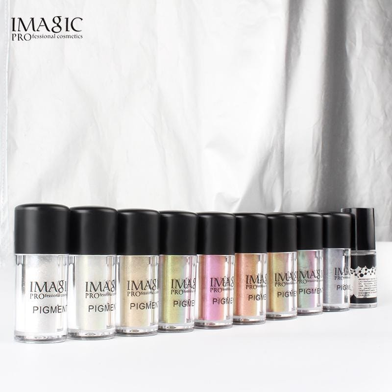 IMAGIC Glitter Eyeshadow Metallic Loose Powder Waterproof Pigments - (P1-Diamond White)