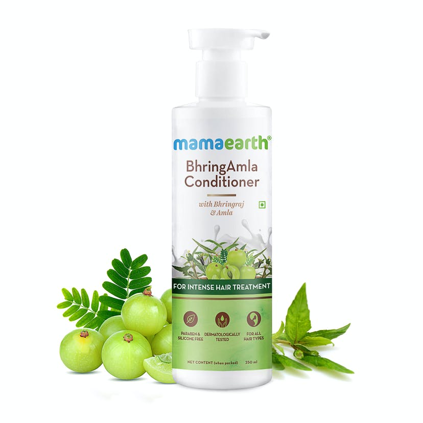 Mamaearth BhringAmla Conditioner with Bhringraj & Amla for Intense Hair Treatment (250mL)