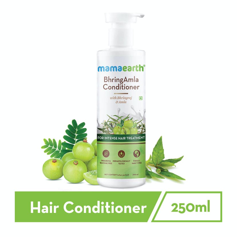 Mamaearth BhringAmla Conditioner with Bhringraj & Amla for Intense Hair Treatment (250mL)